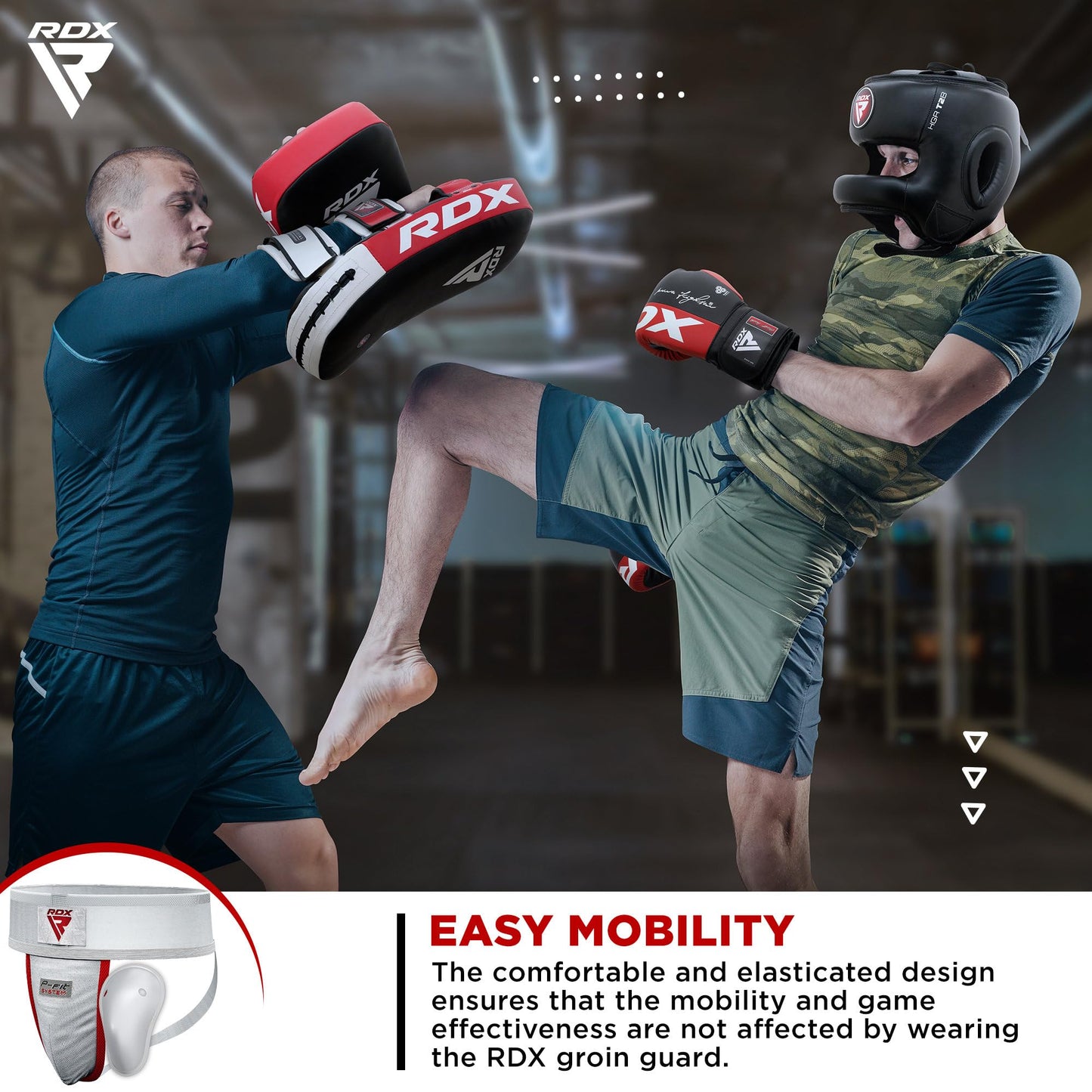 RDX Groin Guard Cup Men, Boxing Kickboxing MMA Muay Thai Sparring Groin Protector, Ventilated Adjustable, Jockstrap Taekwondo, Underwear Jiu Jitsu BJJ Protection, Boys Youth The Champ Gear