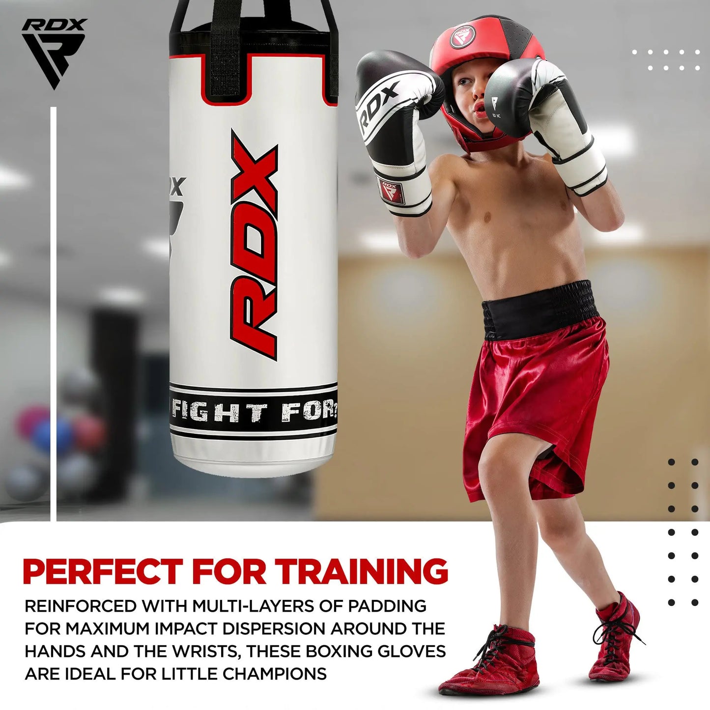 RDX Kids Punching Bag Set 2FT – Unfilled, Gloves & Mitts for MMA,  Kickboxing - The Champ Gear