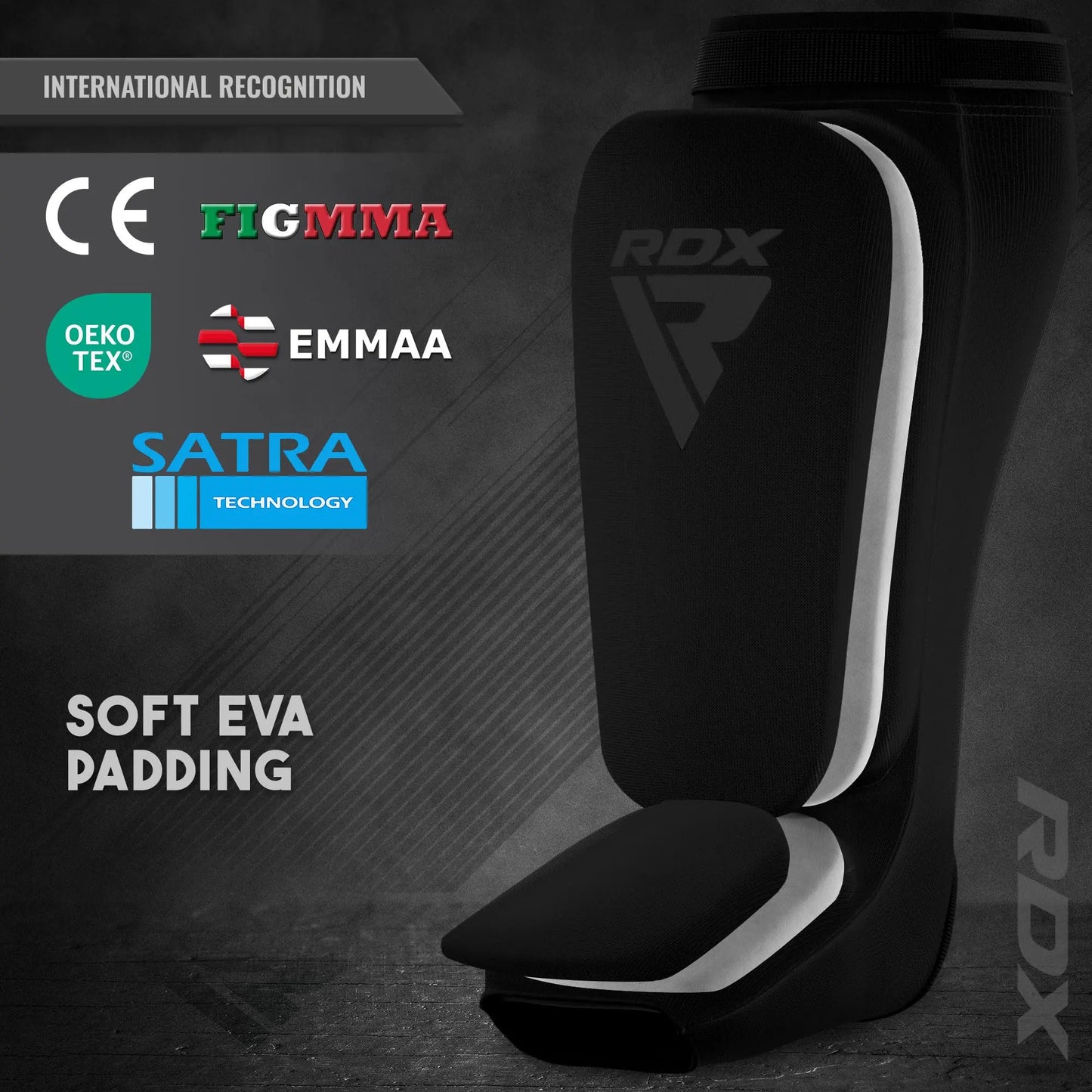 RDX Shin Guards – SATRA Approved, Kickboxing, MMA, Muay Thai, Boxing, Taekwondo – Padded Protection for Men & Women - The Champ Gear