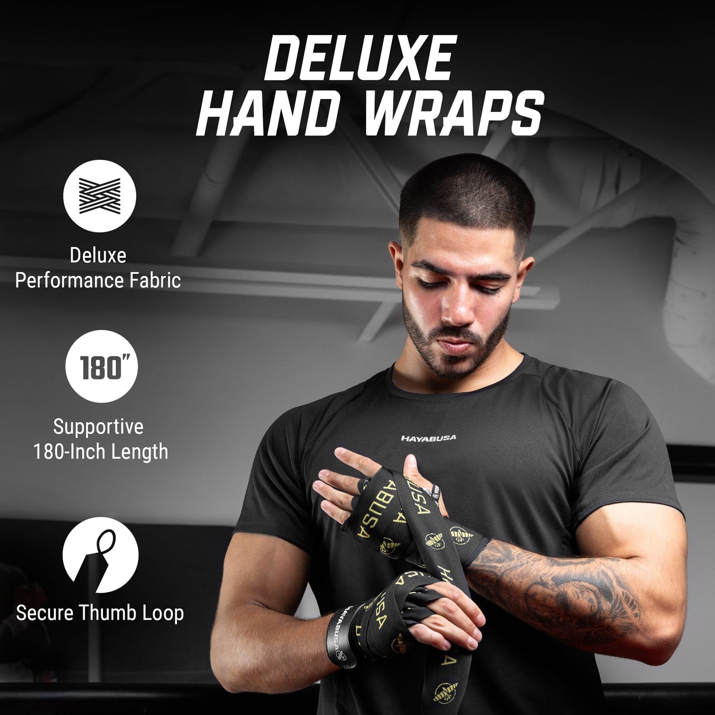 Hayabusa Deluxe Boxing Hand Wraps 180in The Champ Gear