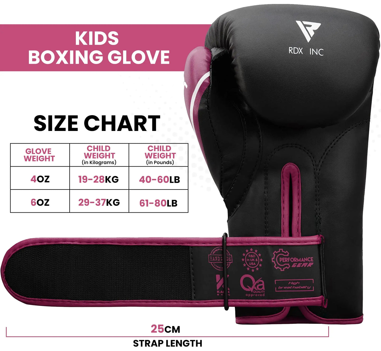 RDX | Kids Boxing Gloves 6oz 4oz Junior - The Champ Gear