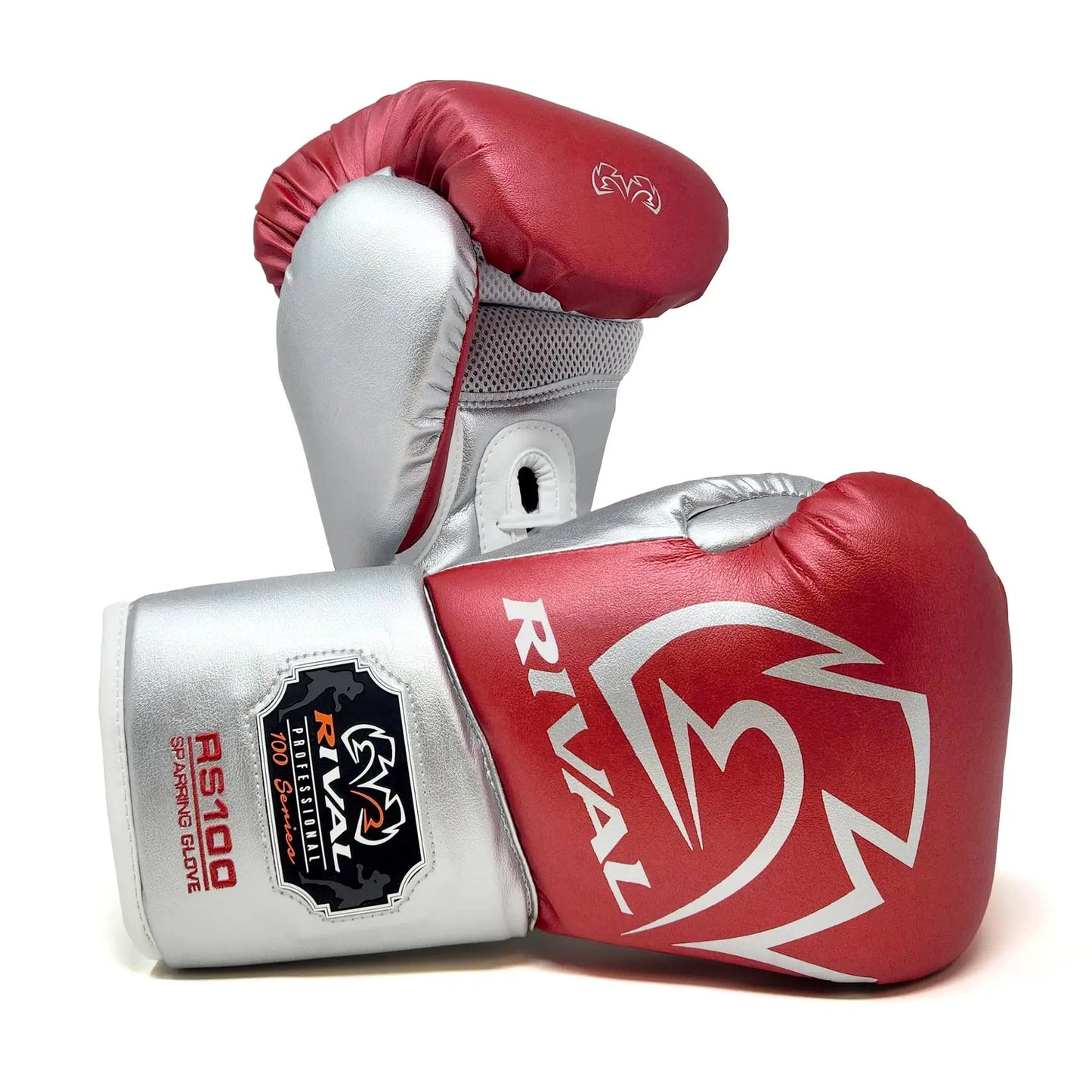 RIVAL Boxing RS100 Professional Lace-Up Sparring Gloves, Handcrafted with Super-Rich Microfiber PU, Ergonomically Designed to Perfectly Fit Your Hand The Champ Gear