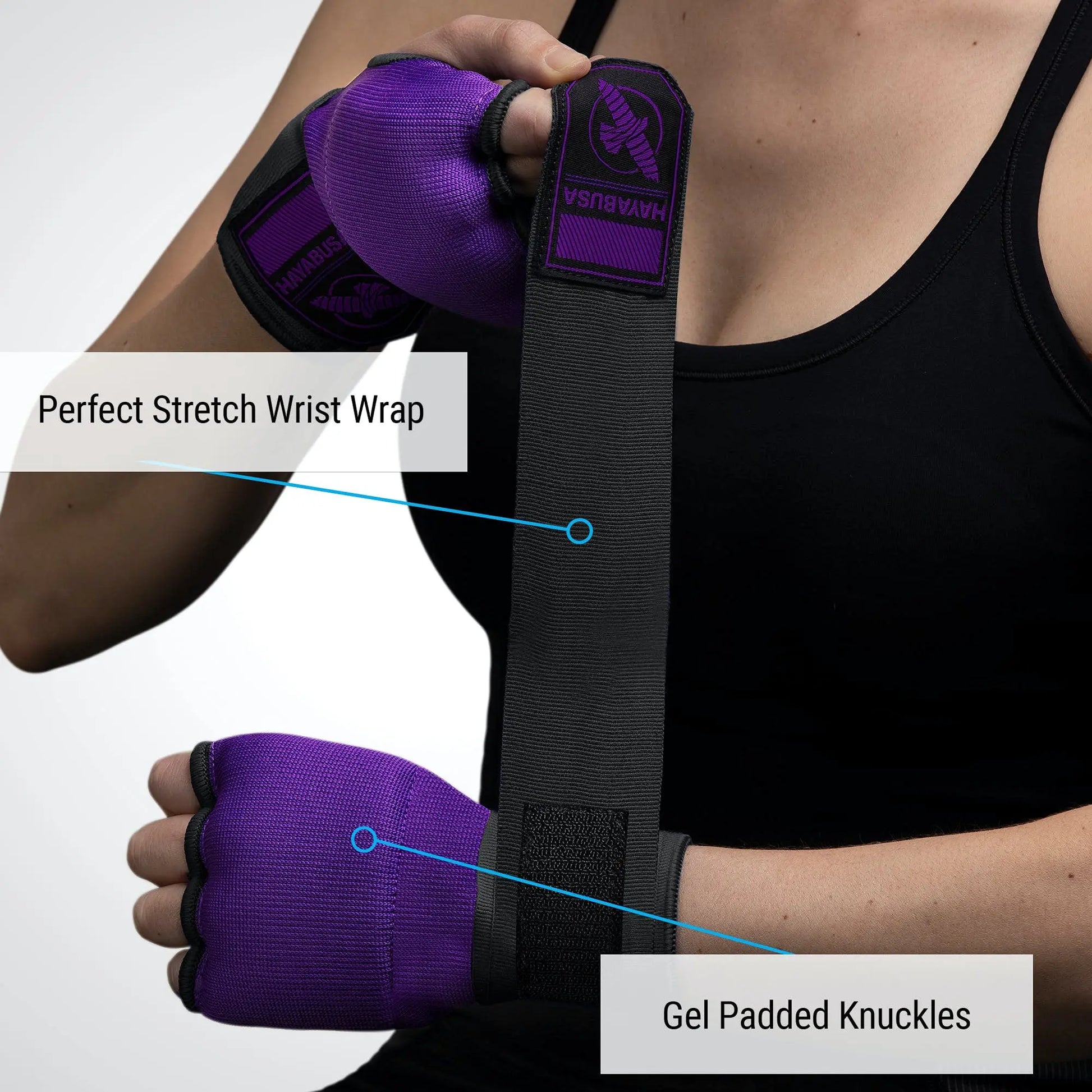 Hayabusa Quick Gel Boxing Hand Wrap Gloves - The Champ Gear