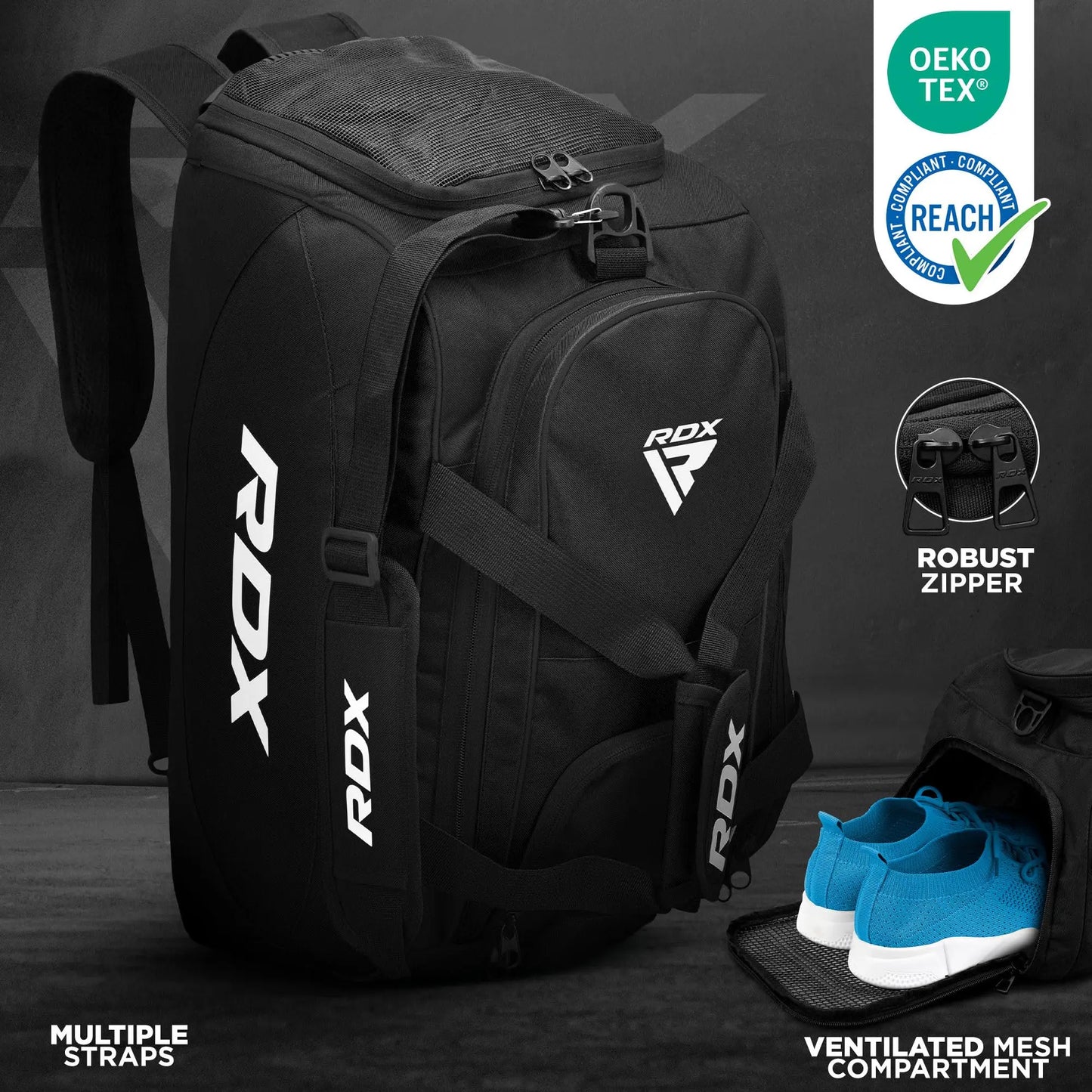 RDX Gym Holdall Gear Bag Duffle Gear Kit Sports MMA Gymsacks - The Champ Gear