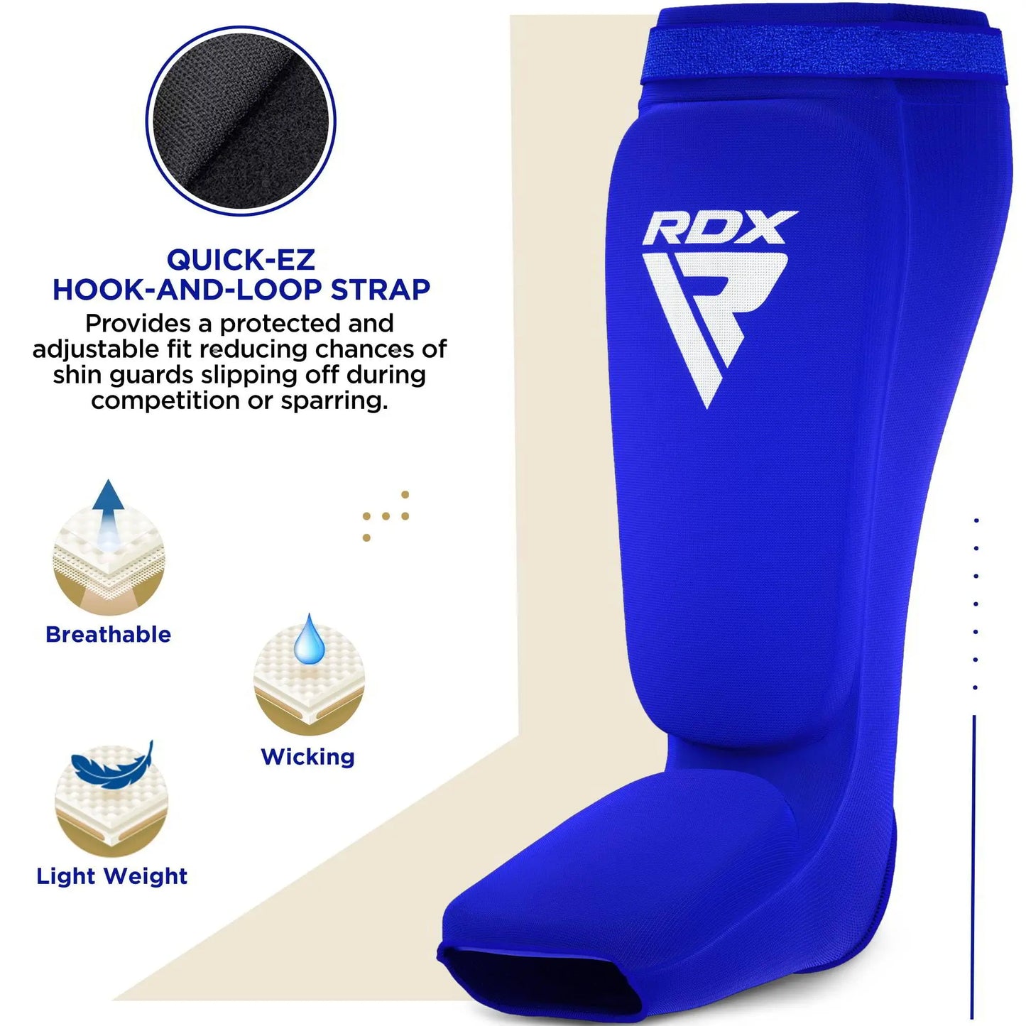 RDX Shin Guards – SATRA Approved, Kickboxing, MMA, Muay Thai, Boxing, Taekwondo – Padded Protection for Men & Women - The Champ Gear