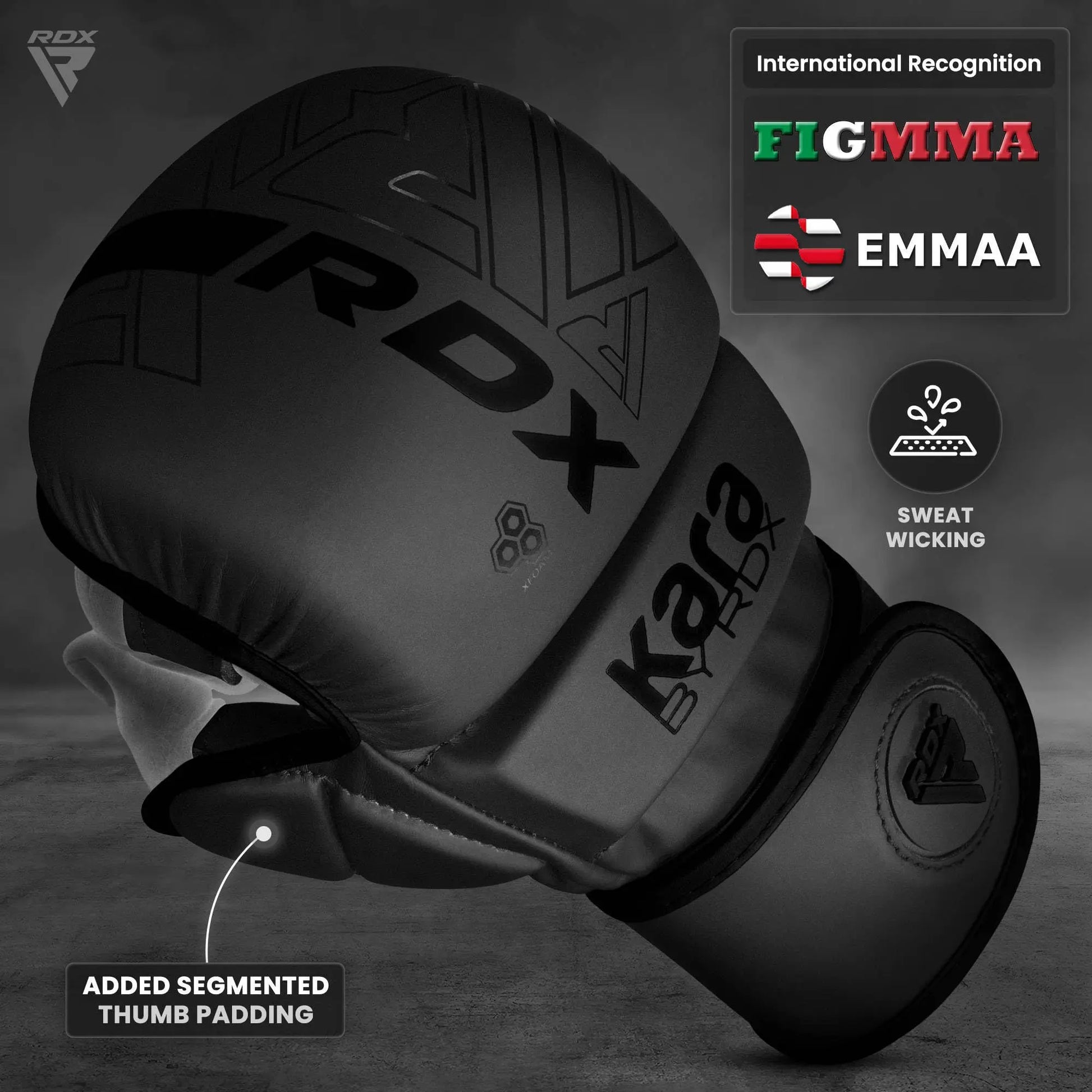 RDX MMA Hybrid Gloves – Open Palm, Maya Hide Leather - The Champ Gear