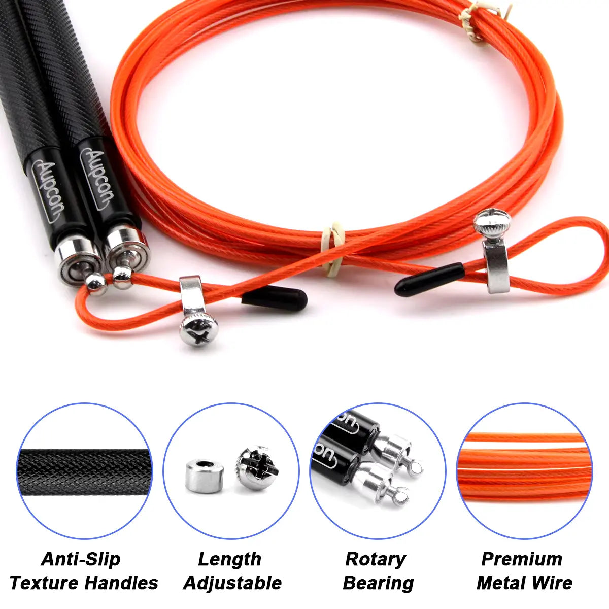 Professional Jump Rope Crossfit Speed Skipping Rope for MAN Boxing Fitness Skip Workout Training with Carrying Bag Spare Cable