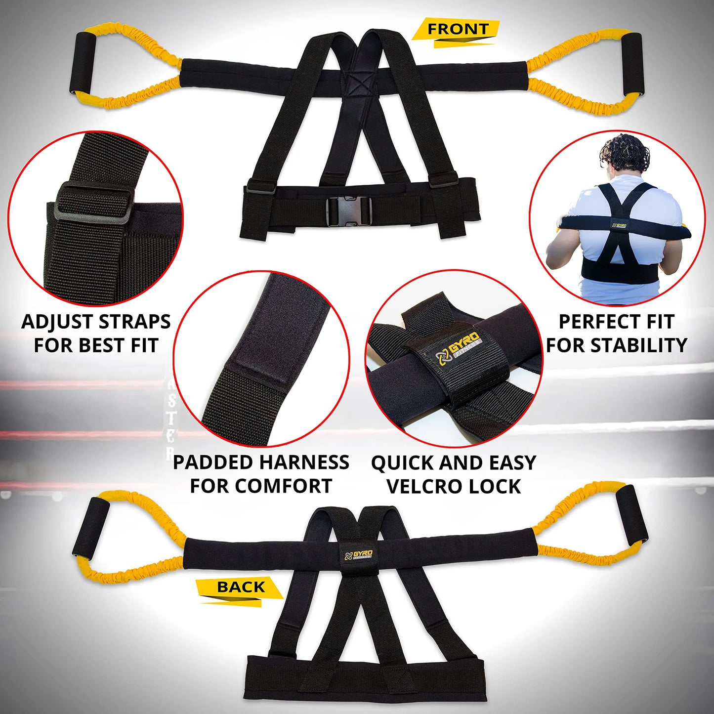 GYRO FITNESS | Shadow Boxer Pro | Boxing Resistance Bands The Champ Gear