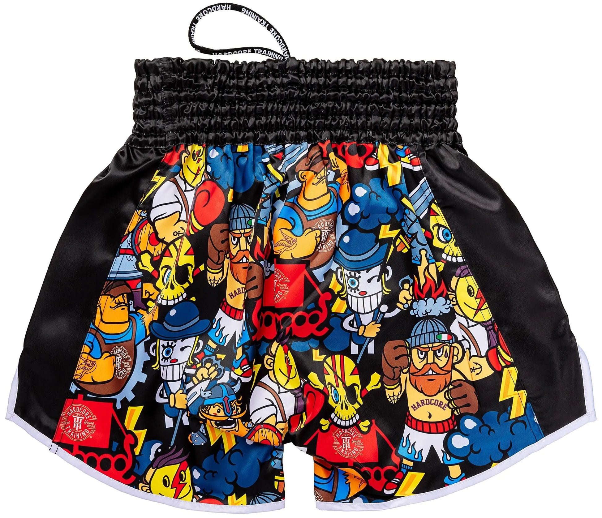 Hardcore Training Muay Thai Shorts Japanese Cortoon Design Kick Boxing MMA Combat Sport Sparring Trunks Cage Fight The Champ Gear