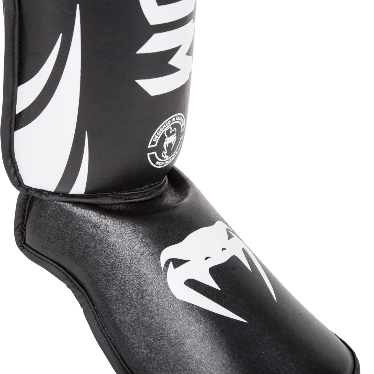 Venum 0773-L Challenger Standup Shinguards, Black The Champ Gear