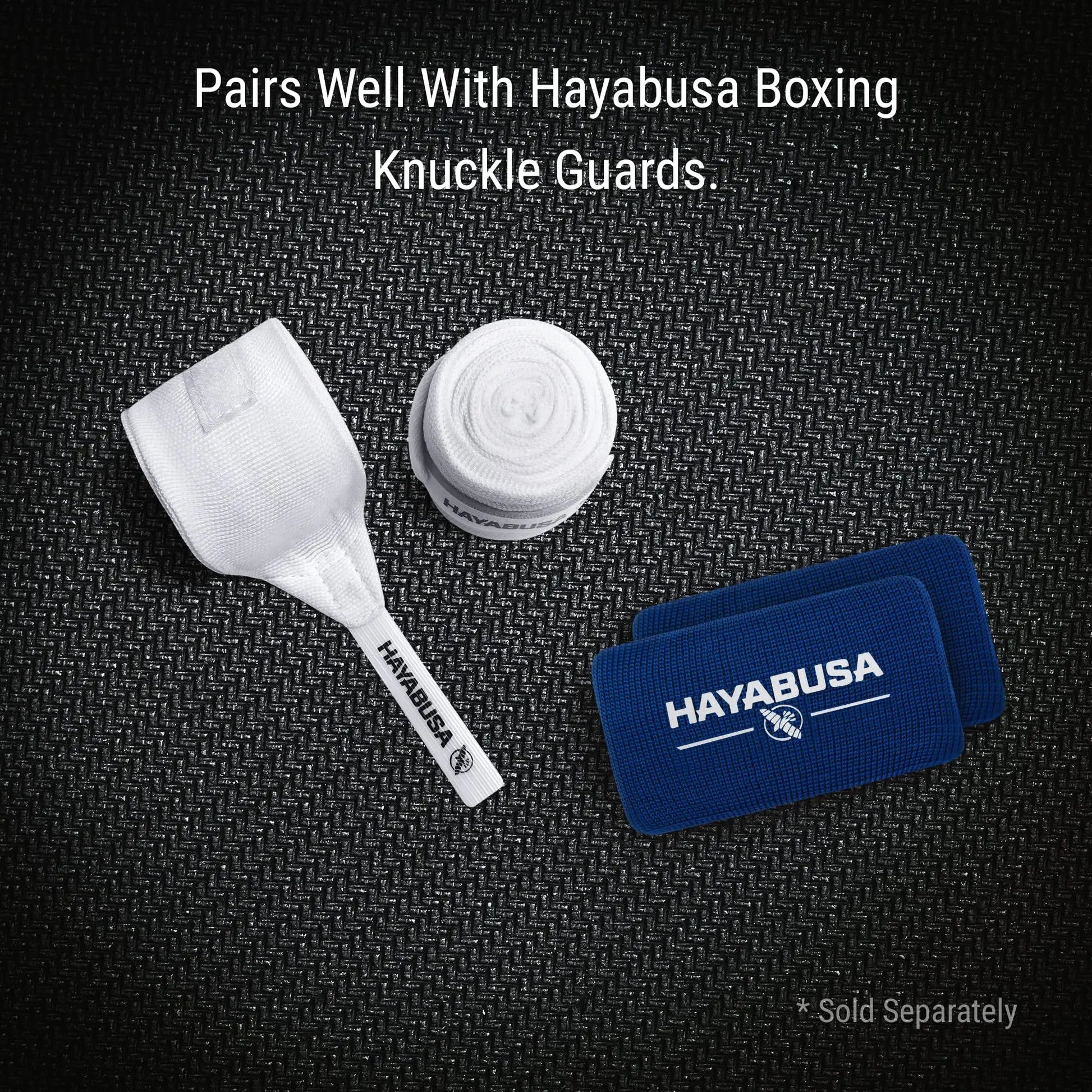 Hayabusa Gauze Boxing Hand Wraps for Men and Women Starter Thumb with Loop Hook & Loop Closure- White, 180 Inches The Champ Gear