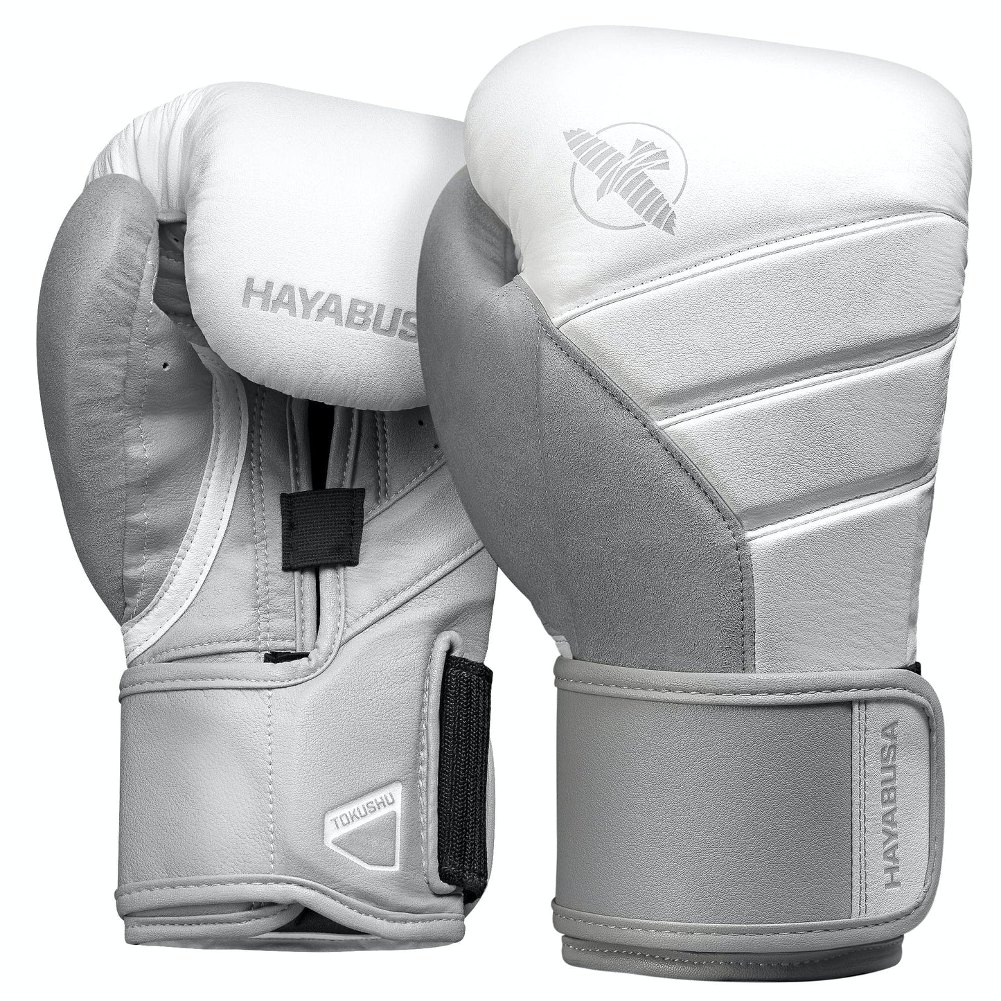 Hayabusa T3 Boxing Gloves for Men and Women Wrist and Knuckle Protection, Dual-X Hook and Loop Closure, Splinted Wrist Support, 5 Layer Foam Knuckle Padding The Champ Gear