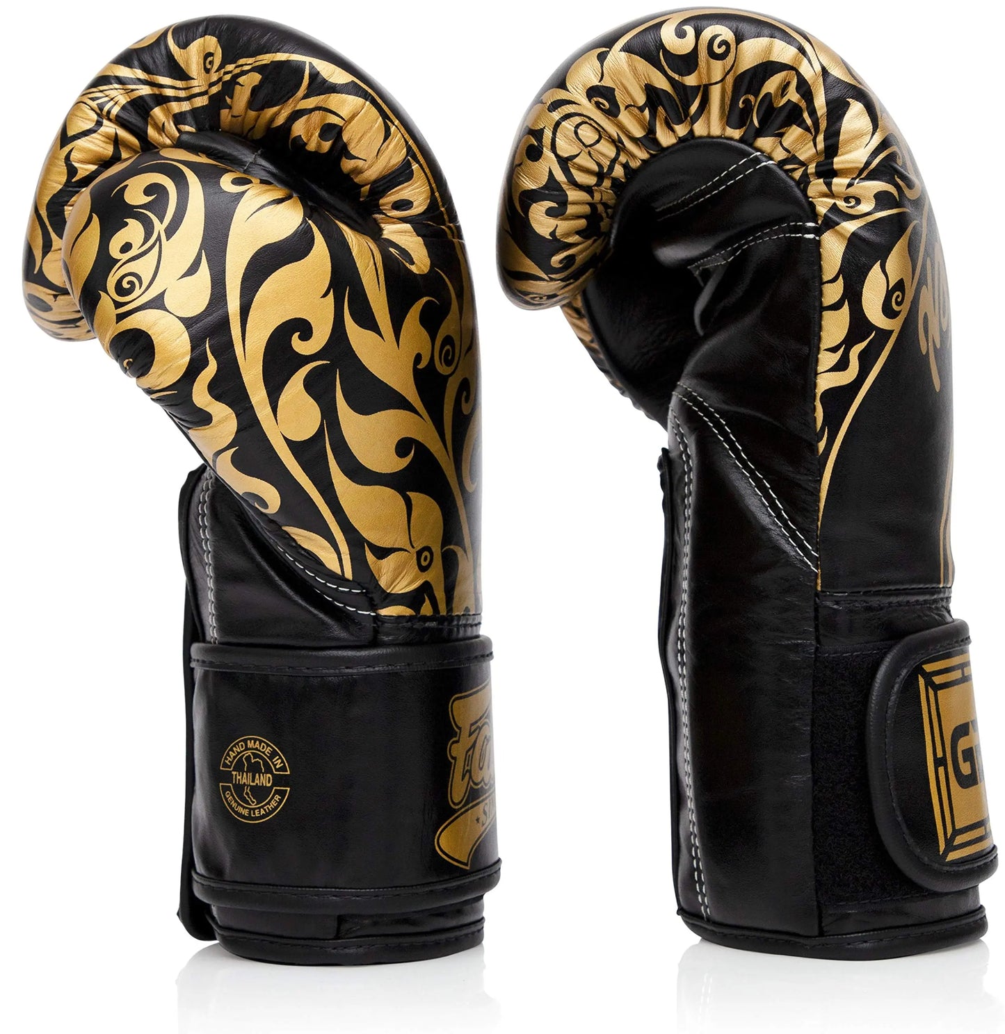 Fairtex Glory Training Gloves - Premium Leather MMA & Boxing Gloves |Handmade in Thailand - Shock-Absorbing Foam Padding | Ideal for Kickboxing, Sparring & Competition The Champ Gear