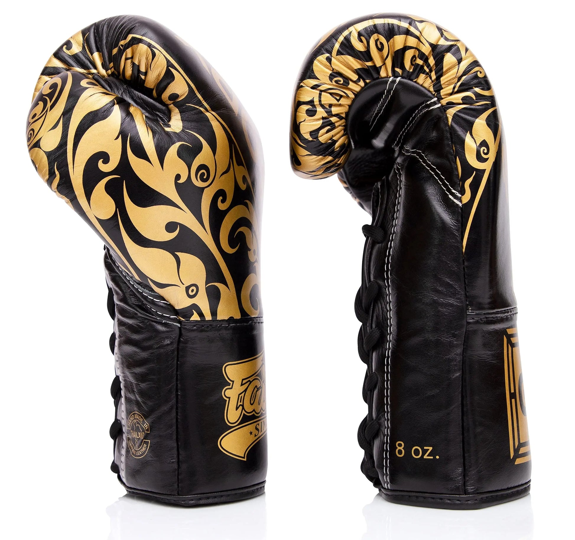 Fairtex Glory Training Gloves - Premium Leather MMA & Boxing Gloves |Handmade in Thailand - Shock-Absorbing Foam Padding | Ideal for Kickboxing, Sparring & Competition The Champ Gear