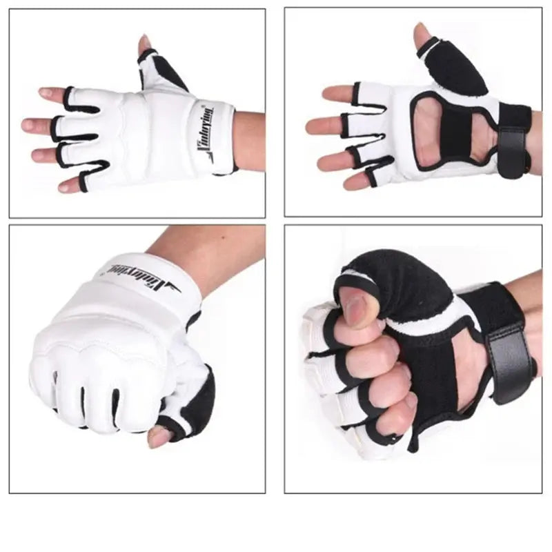 Boxing Gloves Half Fingers Adults Boxing Fighting Kids Sandbag Training MMA Sanda Karate Muay Thai Fitness Taekwondo Protector - The Champ Gear