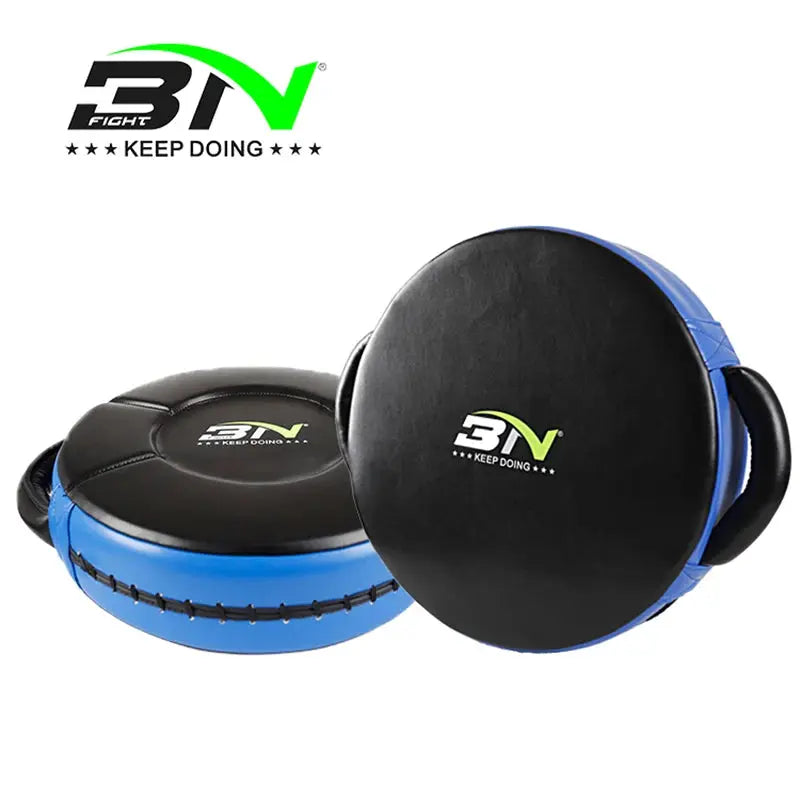 BN Micro PU Heavy Weighted Round Shield Taekwondo MMA Muay Thai Boxing Pads Training Martial Arts Punching Focus Target dEO - The Champ Gear