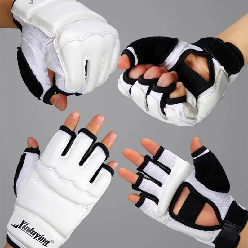 Boxing Gloves Half Fingers Adults Boxing Fighting Kids Sandbag Training MMA Sanda Karate Muay Thai Fitness Taekwondo Protector - The Champ Gear