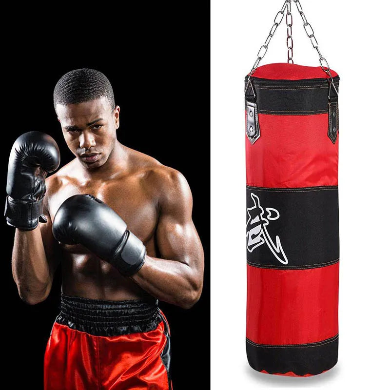 Punch Sandbag Durable Boxing Heavy Punch Bag With Metal Chain Hook Carabiner Fitness Training Hook Kick Fight Karate Taekwondo - The Champ Gear