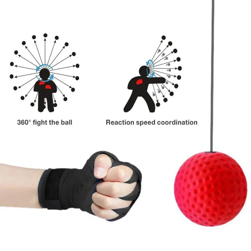 Boxing Speed Ball Head-mounted PU Punch ball MMA Sanda Training Hand Eye Reaction Home Sandbag Fitness Boxing Equipment Hot Sale - The Champ Gear