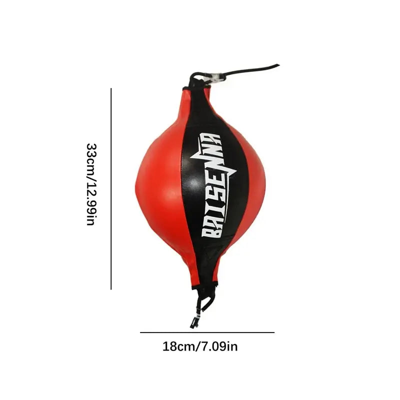 Boxing Punching Ball Quality Leather Training Hangings Swivel Speedball Exercise Fitness Balls Home Sports Gym Speed Bag Bounce - The Champ Gear