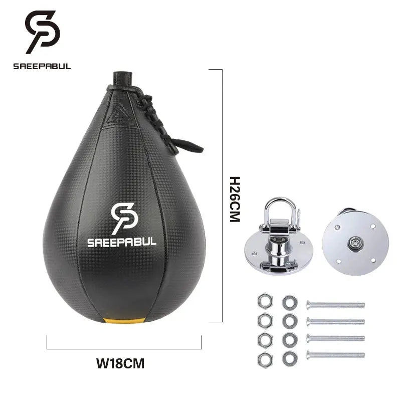 High Quality Boxing Speed Ball Set Fitness Boxing Pear Speed Ball Reflex Inflate Punching Speed Bag Training Ball Accessory - The Champ Gear