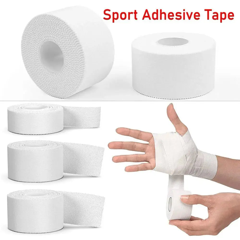 2.5/3.8/5cm 9.1Meters Sport Athletic Waterproof Cotton White Boxing Adhesive Tape Strain Injury Support Sport Binding Bandage - The Champ Gear