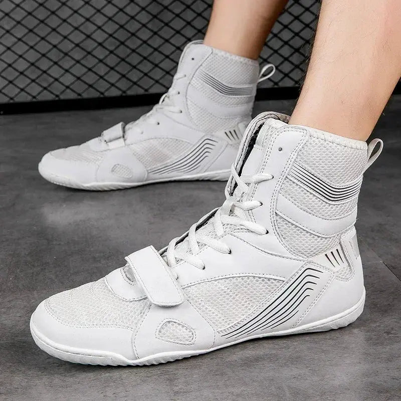 Women Wrestling Shoes Luxury Brand Boxing Shoes for Kids Non-Slip Gym Shoes Boy Lace Up Boy Zapatillas Powerlifting Sneakers - The Champ Gear