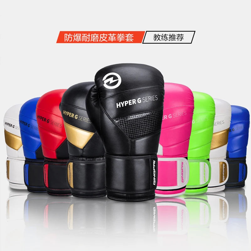 High Quality PU Leather Wear-Resistant And Breathable Boxing Gloves For Sanda Training, Thickened Protective Combat Gloves - The Champ Gear