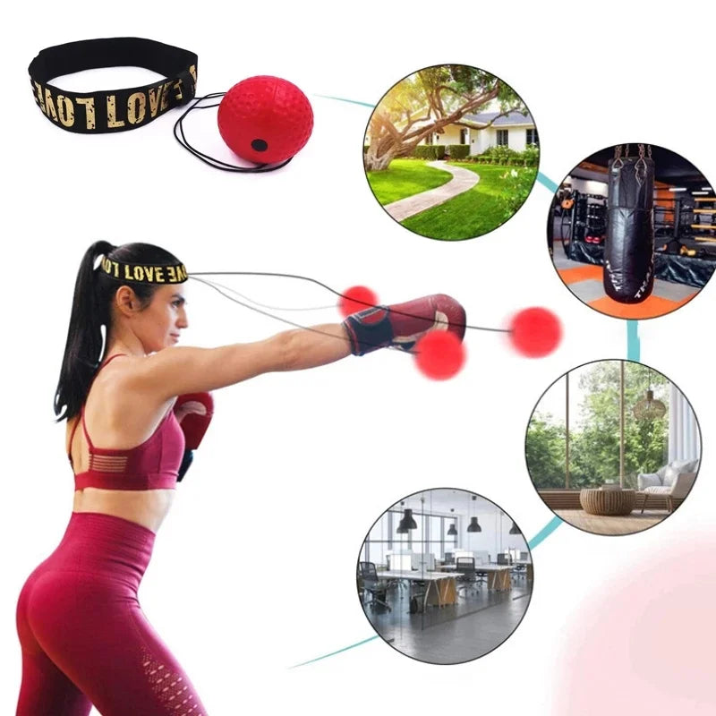 Boxing Speed Ball Head-mounted PU Punch ball MMA Sanda Training Hand Eye Reaction Home Sandbag Fitness Boxing Equipment Hot Sale - The Champ Gear