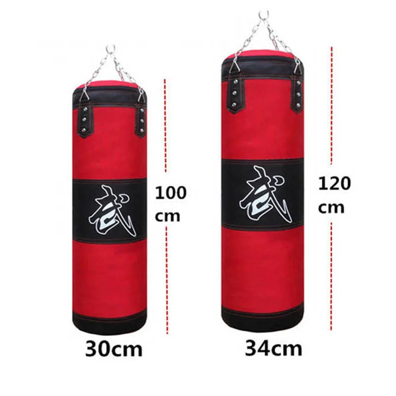 Punch Sandbag Durable Boxing Heavy Punch Bag With Metal Chain Hook Carabiner Fitness Training Hook Kick Fight Karate Taekwondo - The Champ Gear