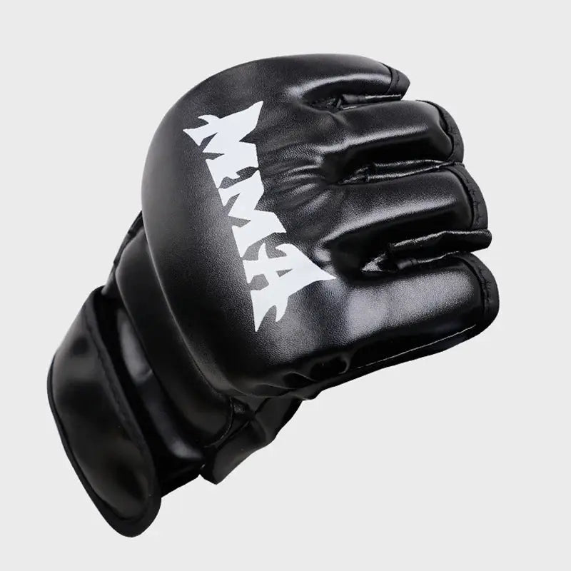 Professional Boxing Training Gloves Half Finger Leather Cushion for Adult Sanda Boxing UFC Training Sandbag Knuckles - The Champ Gear