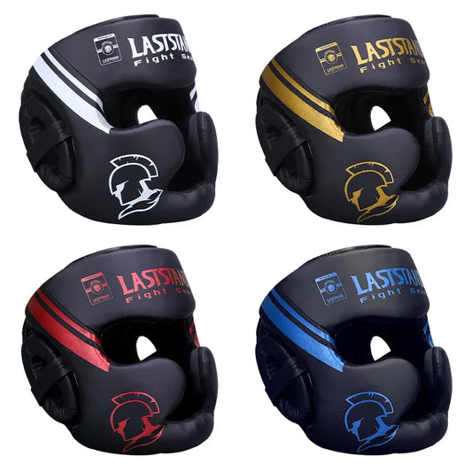 Boxing Headgear for Men Women Muay Thai MMA KickBoxing Safety Head Guard Sparring Closed Type Head gear with Full Face Coverage - The Champ Gear