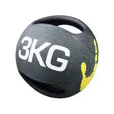 Manufacturer latest sale sport double handle medicine ball rubber solid gravity ball - The Champ Gear