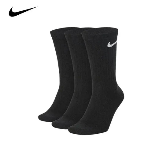 Nike Everyday Lightweightcrew Unisex Sports Socks Men's and Women's 3 Pairs Stockings for Athletic Training S M L XL SX7676 - The Champ Gear