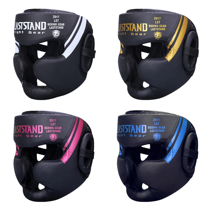 Boxing Headgear for Men Women Muay Thai MMA KickBoxing Safety Head Guard Sparring Closed Type Head gear with Full Face Coverage - The Champ Gear