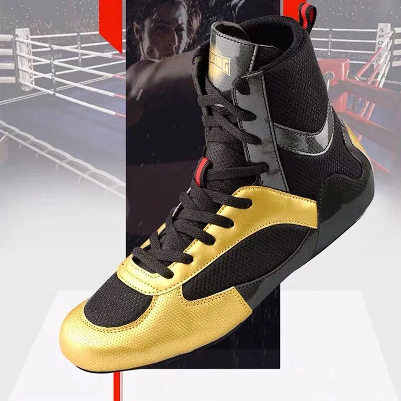 Breathable Boxing Shoes Big Sizes Wrestling shoes The Champ Gear