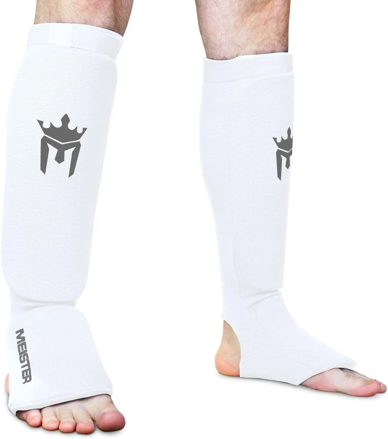 MMA Elastic Cloth Shin & Instep Padded Guards (Pair)