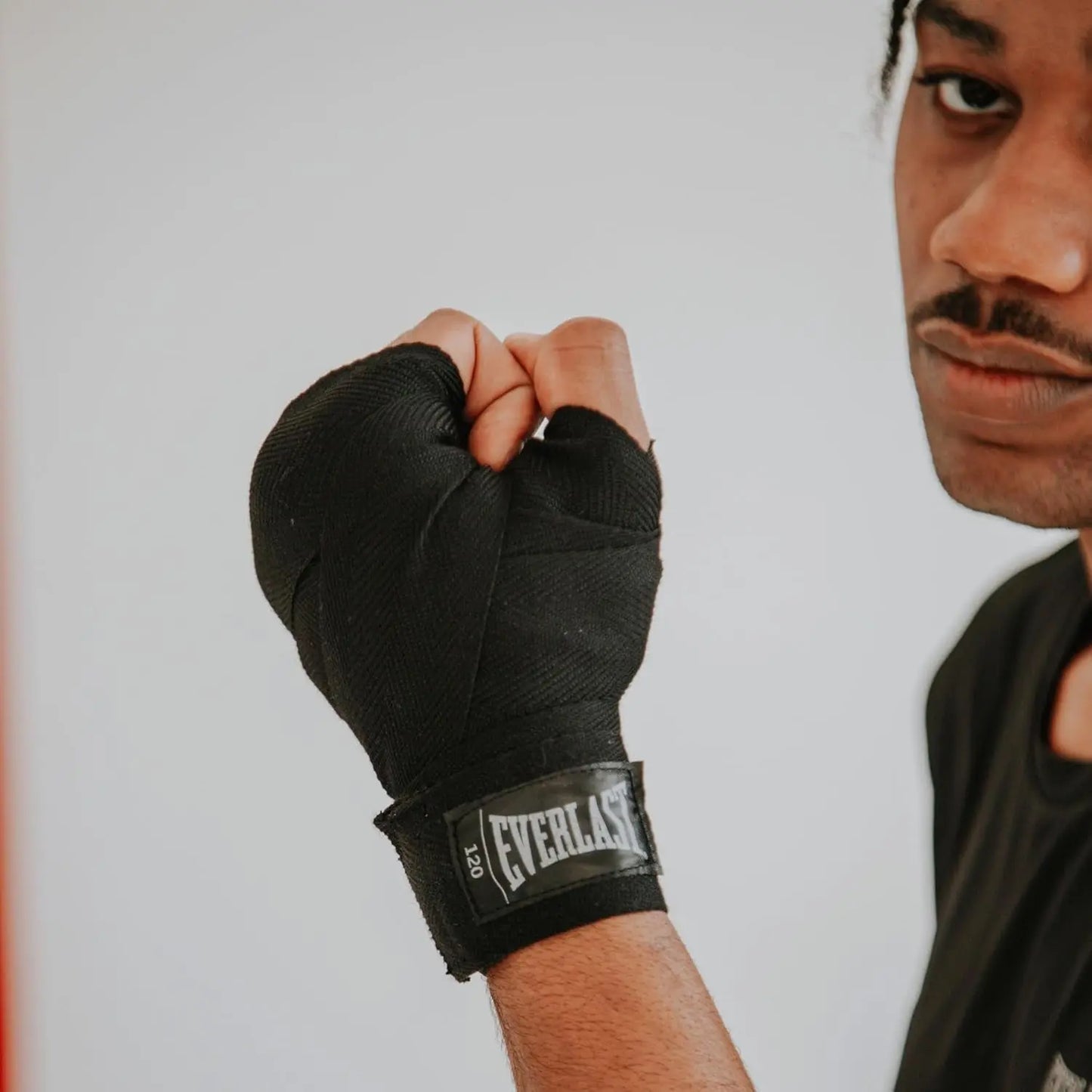 120” Handwraps – Breathable Polyester-Cotton, Hook & Loop Closure, Wrist & Knuckle Protection, Wear under Boxing or Training Gloves – Great for Combat Sports