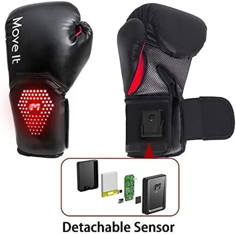 Smart Boxing Gloves, Bluetooth Phone App Connection, Punching Data Tracking with Training Courses, Auto Picture and Video Capture of Your Coolest Moment