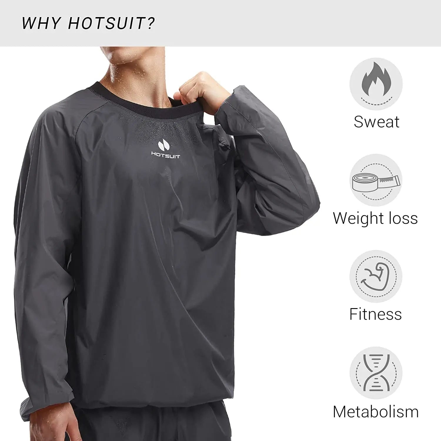 Sauna Suit Men anti Rip Sweat Suits Gym Boxing Workout Jackets