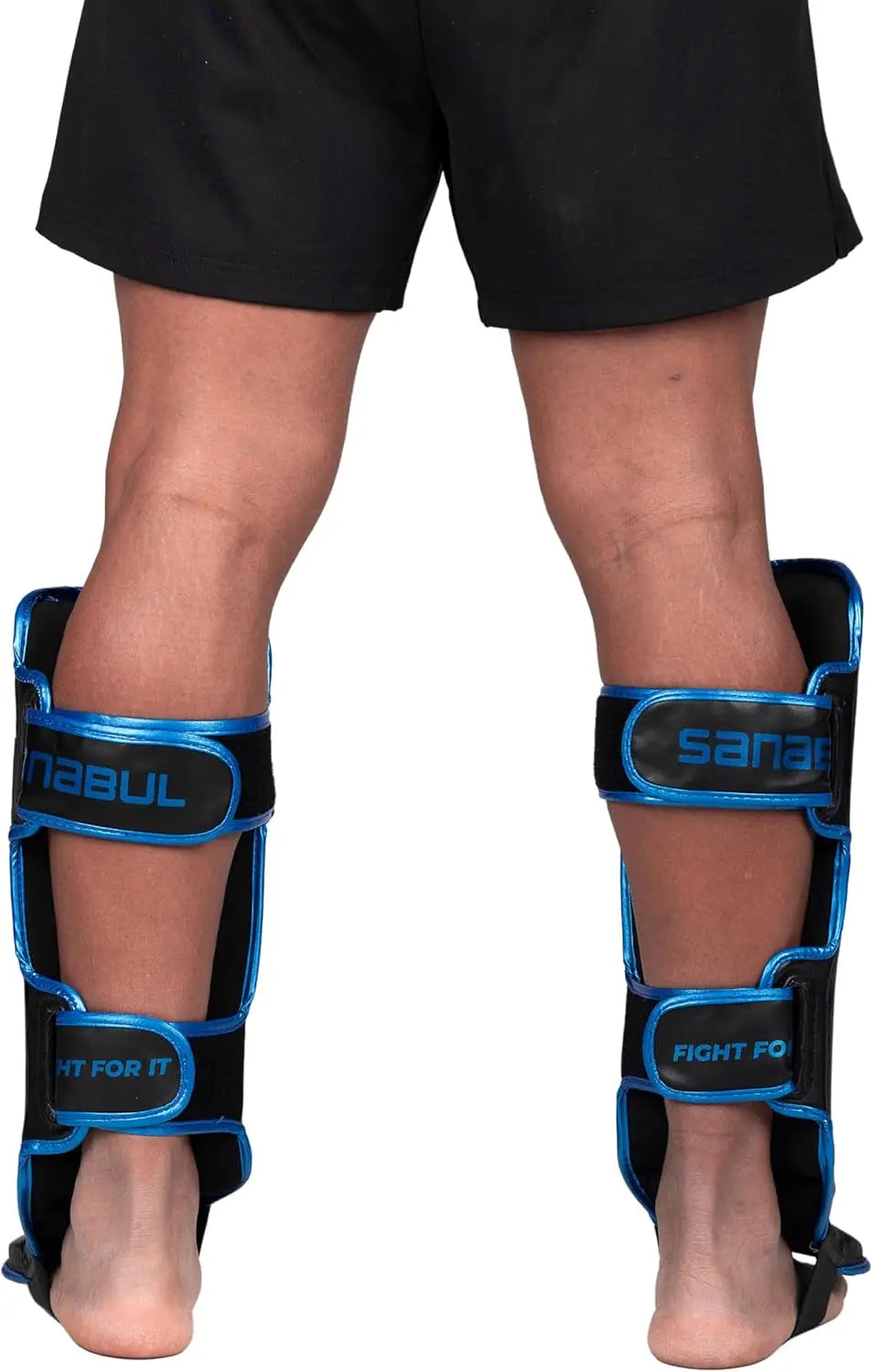 Essential Kickboxing Shin Guards with Hook & Loop Straps Shin Pads for MMA Muay Thai and Martial Arts