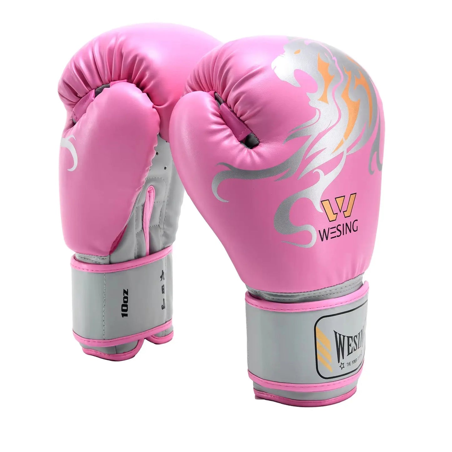 Boxing Training Gloves Leather Punch Bag Gloves Pink Boxing Gloves