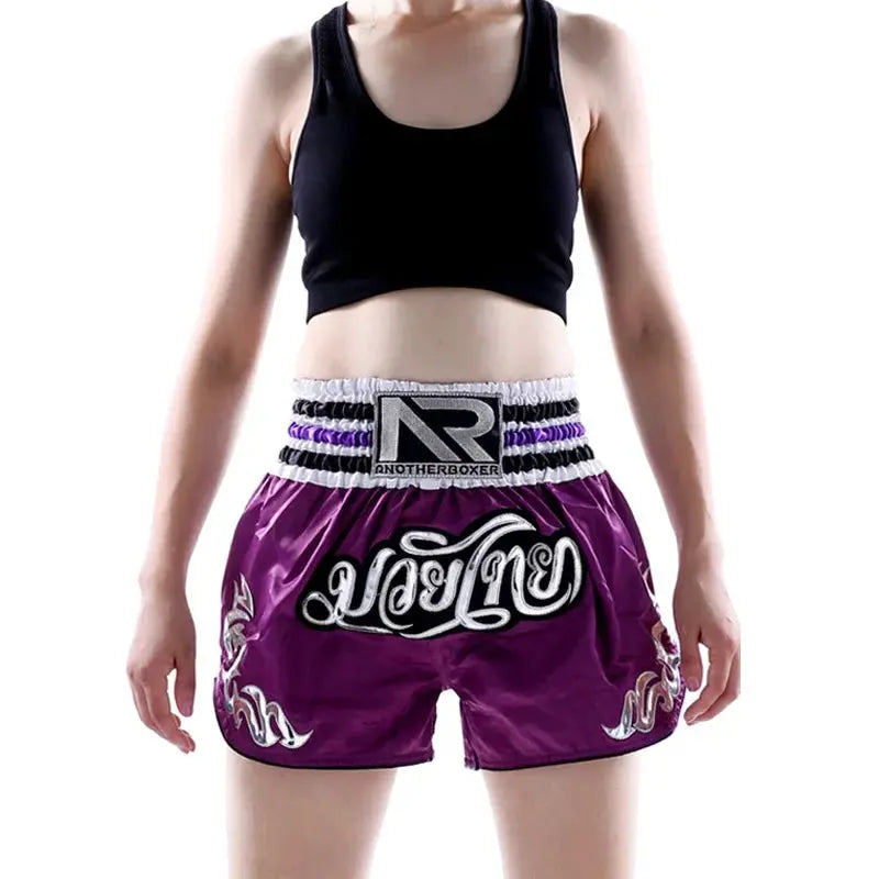 Muay Thai Boxing Shorts MMA Sports Fitness Kickboxing Short-Pants Sanda Martial Arts Boxeo Trunks Men Women Boys Girls Kids