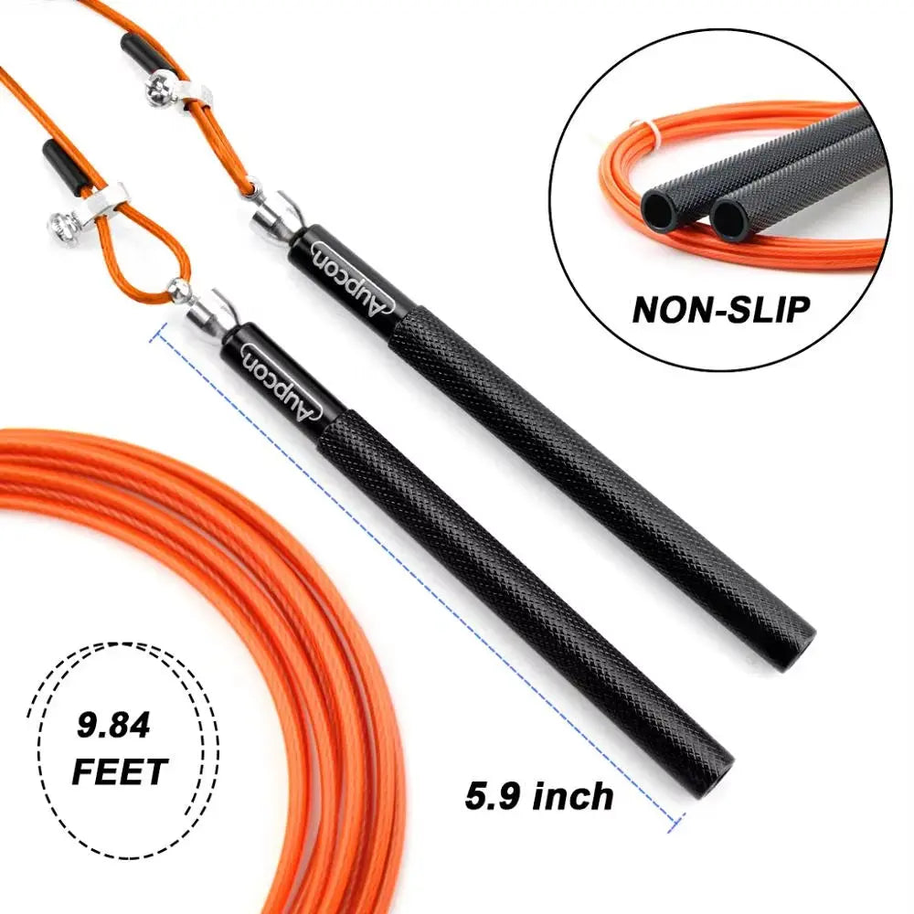 Professional Jump Rope Crossfit Speed Skipping Rope for MAN Boxing Fitness Skip Workout Training with Carrying Bag Spare Cable