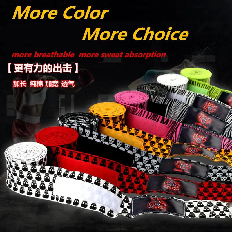 3M 5M High Quality Elastic Cotton MMA / Kickboxing Hand Wraps Muay Thai Boxing Glove Hand Protectors Punch Boxing Bandage