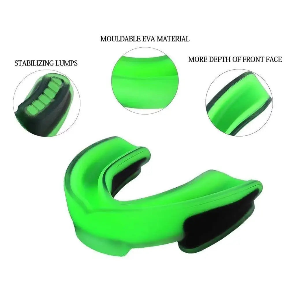 Muay Thai Sports Mouth Guard Teeth Protector Kids Adults Mouthguard Tooth Brace Basketball Rugby Boxing Karate Appliance Trainer